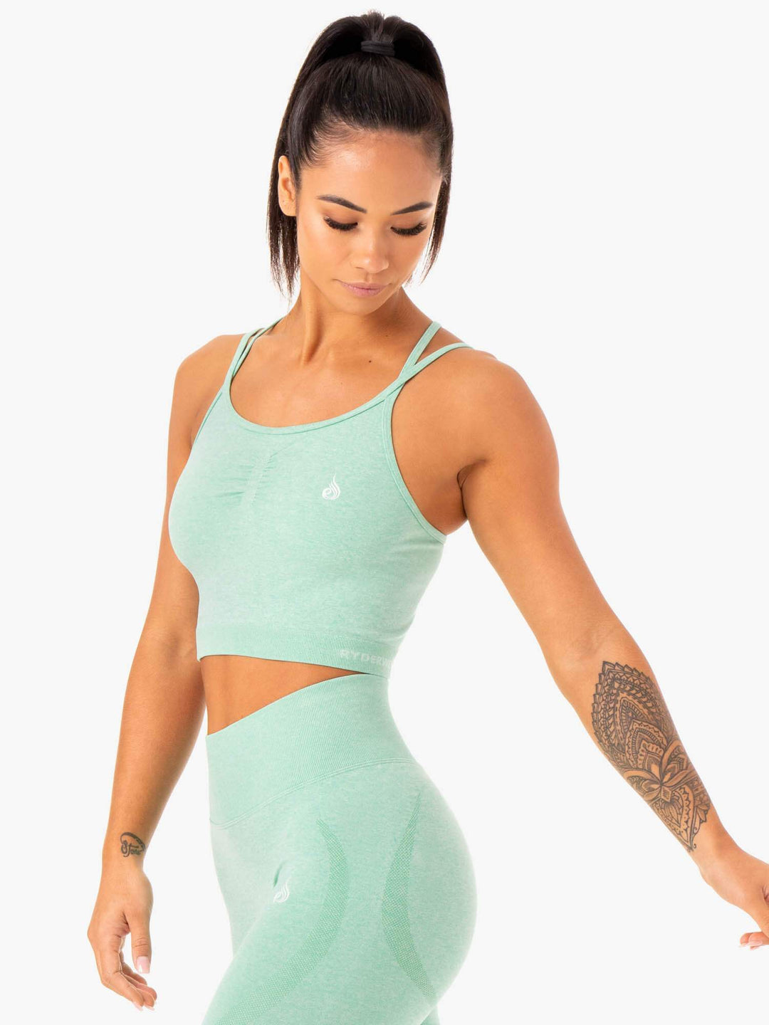 Sculpt Seamless Tank - Mint Marl Clothing Ryderwear 