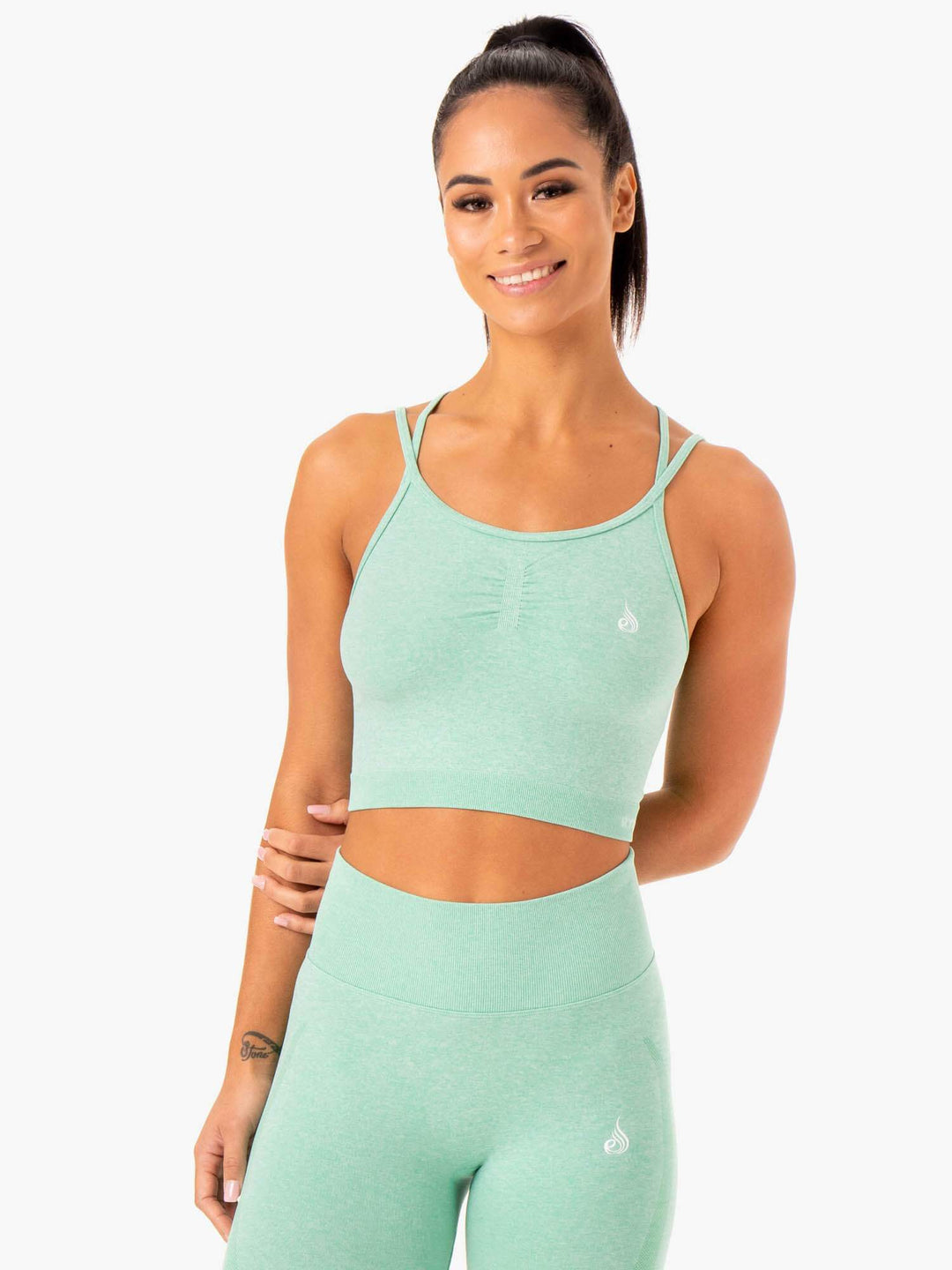 Sculpt Seamless Tank - Mint Marl Clothing Ryderwear 