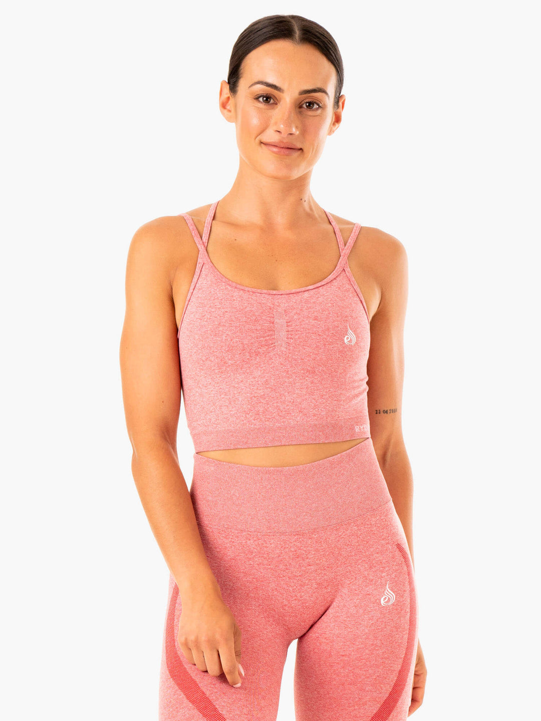 Sculpt Seamless Tank - Pink Marl Clothing Ryderwear 