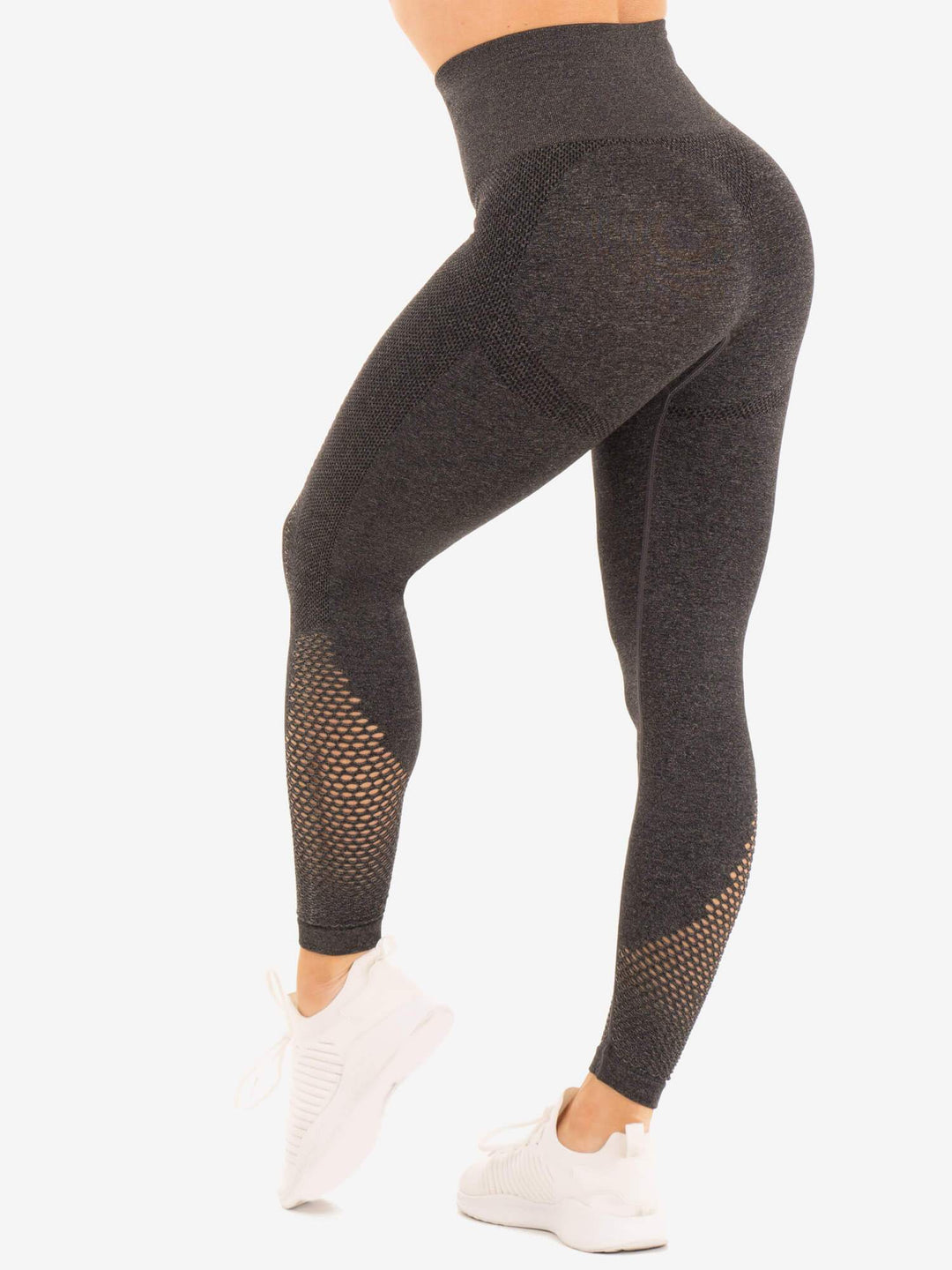 Seamless Staples Leggings - Charcoal Marl Clothing Ryderwear 