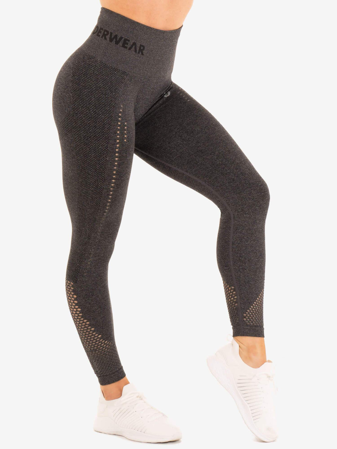 Seamless Staples Leggings - Charcoal Marl Clothing Ryderwear 