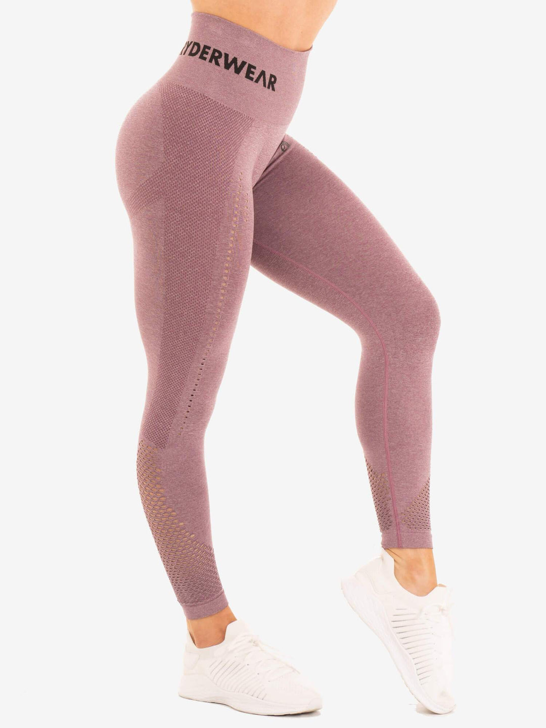 Seamless Staples Leggings - Purple Marl Clothing Ryderwear 