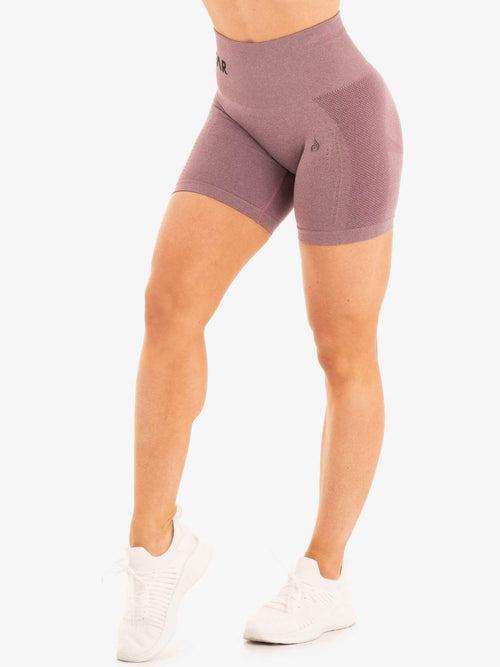 Seamless Staples Shorts Purple Marl