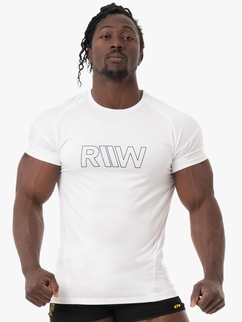 Shield T-Shirt - White Clothing Ryderwear 