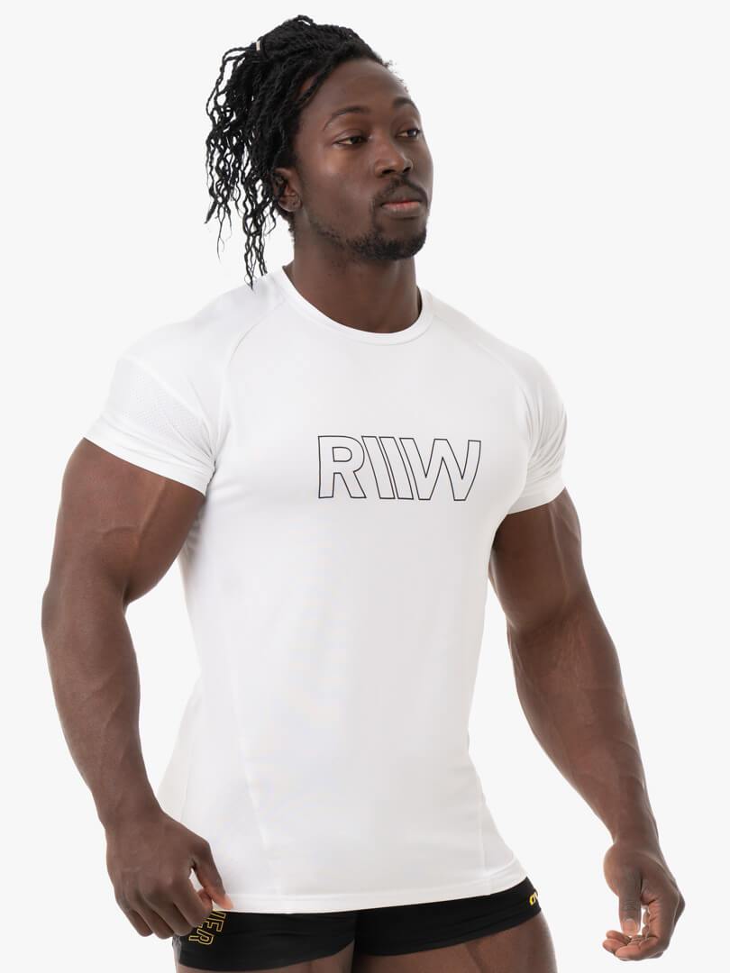 Shield T-Shirt - White Clothing Ryderwear 