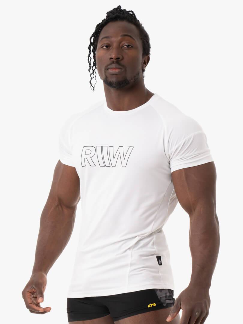 Shield T-Shirt - White Clothing Ryderwear 