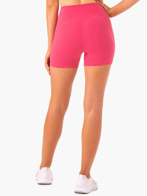 Sola High Waisted Shorts Pink