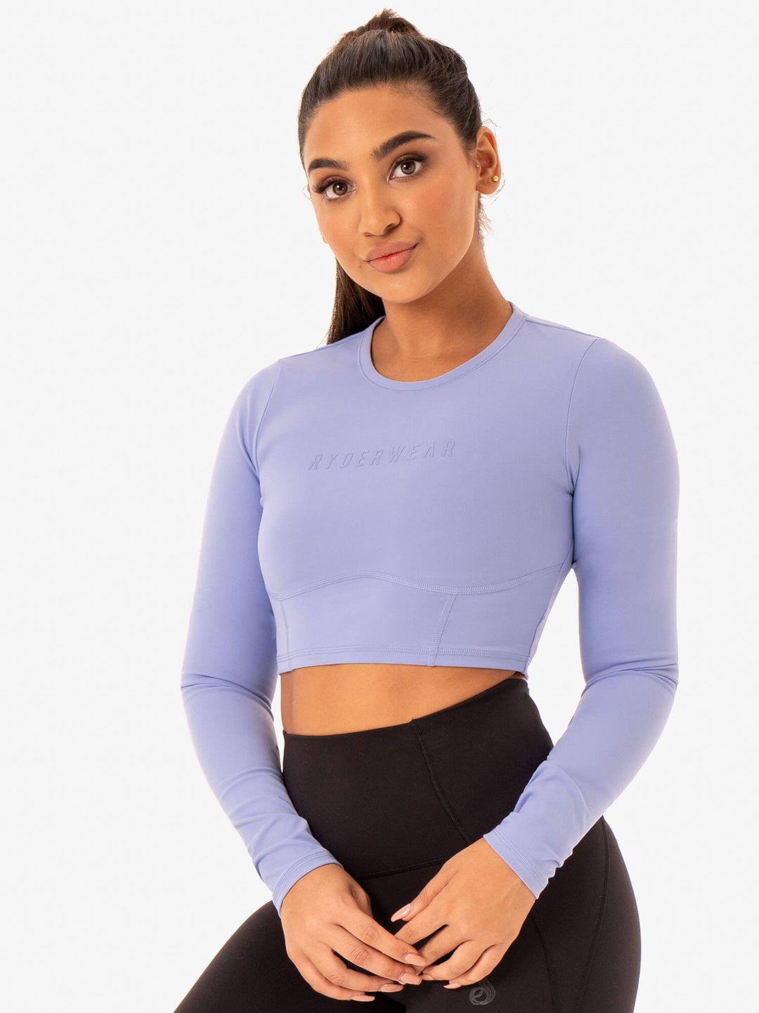 Sola Long Sleeve Top - Purple Clothing Ryderwear 