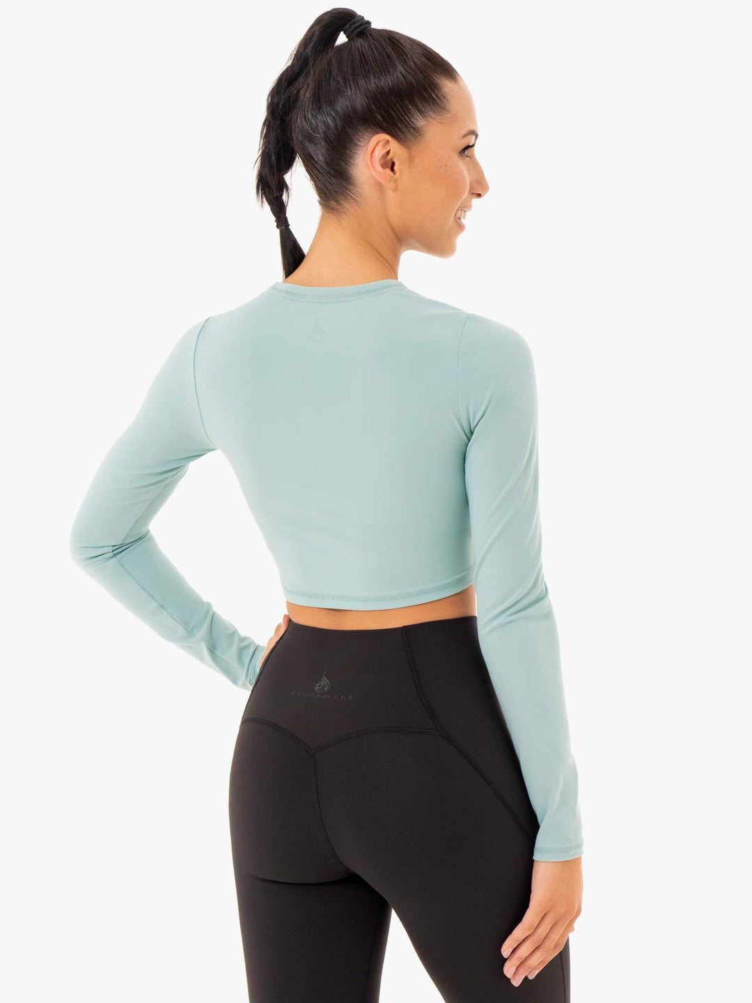 Sola Long Sleeve Top - Seafoam Blue Clothing Ryderwear 