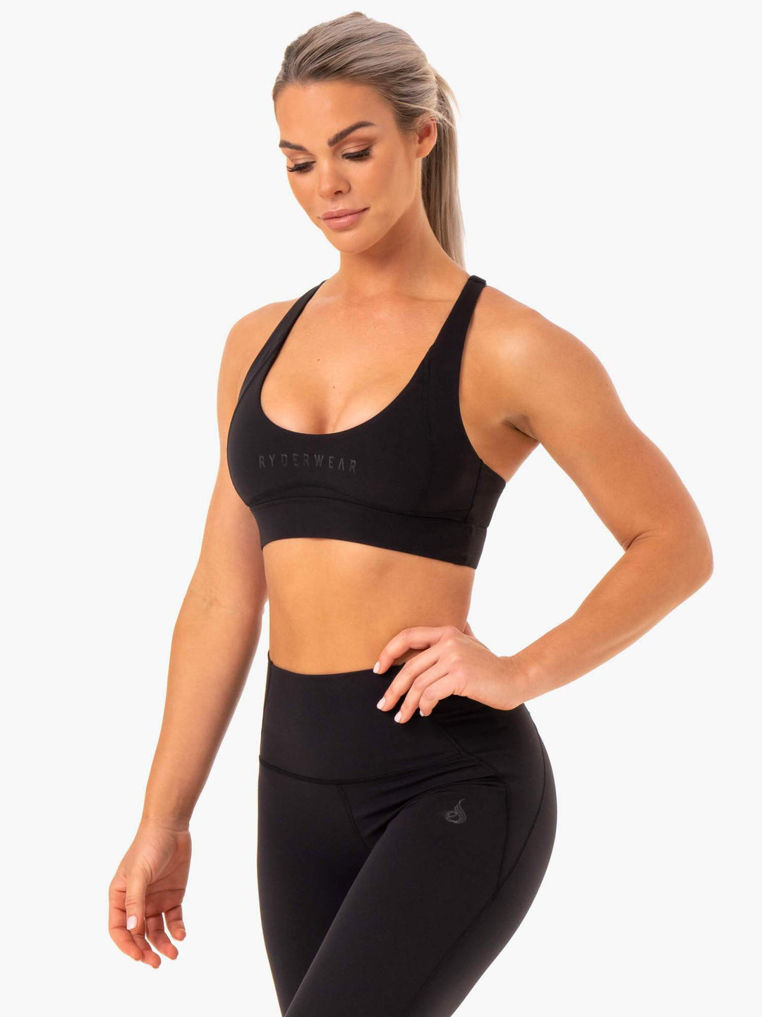 Sola Sports Bra - Black Clothing Ryderwear 