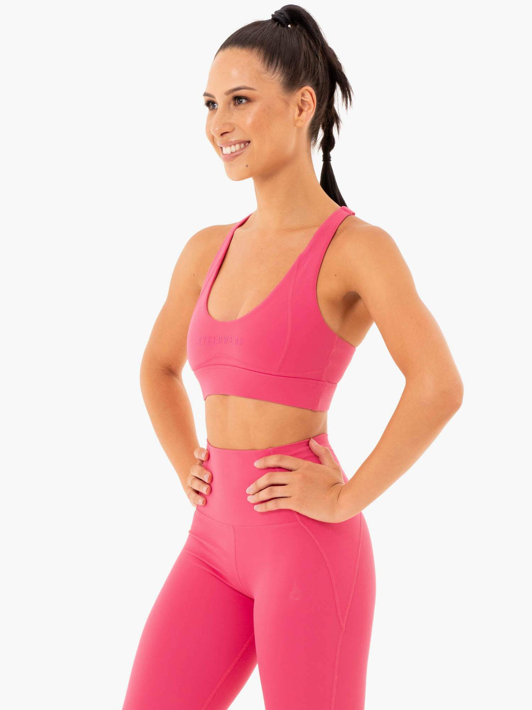 Sola Sports Bra - Pink Clothing Ryderwear 