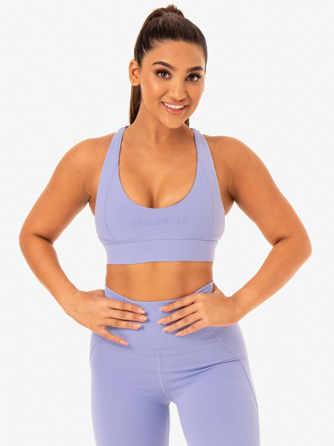 Sola Sports Bra - Purple Clothing Ryderwear 