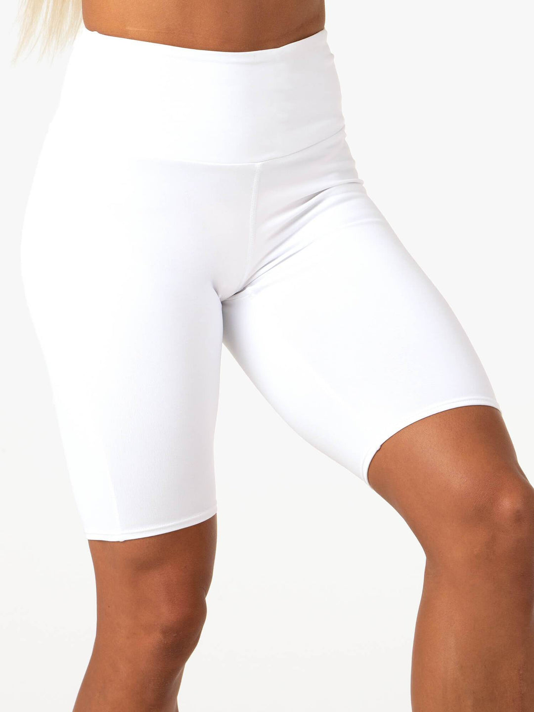 Staples Bike Shorts - White Clothing Ryderwear 