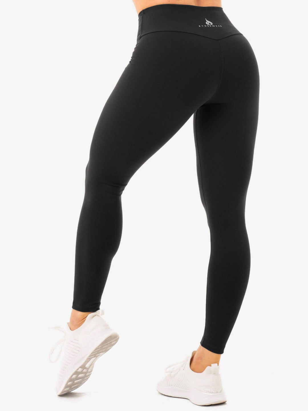 Staples High Waisted Leggings - Black Clothing Ryderwear 