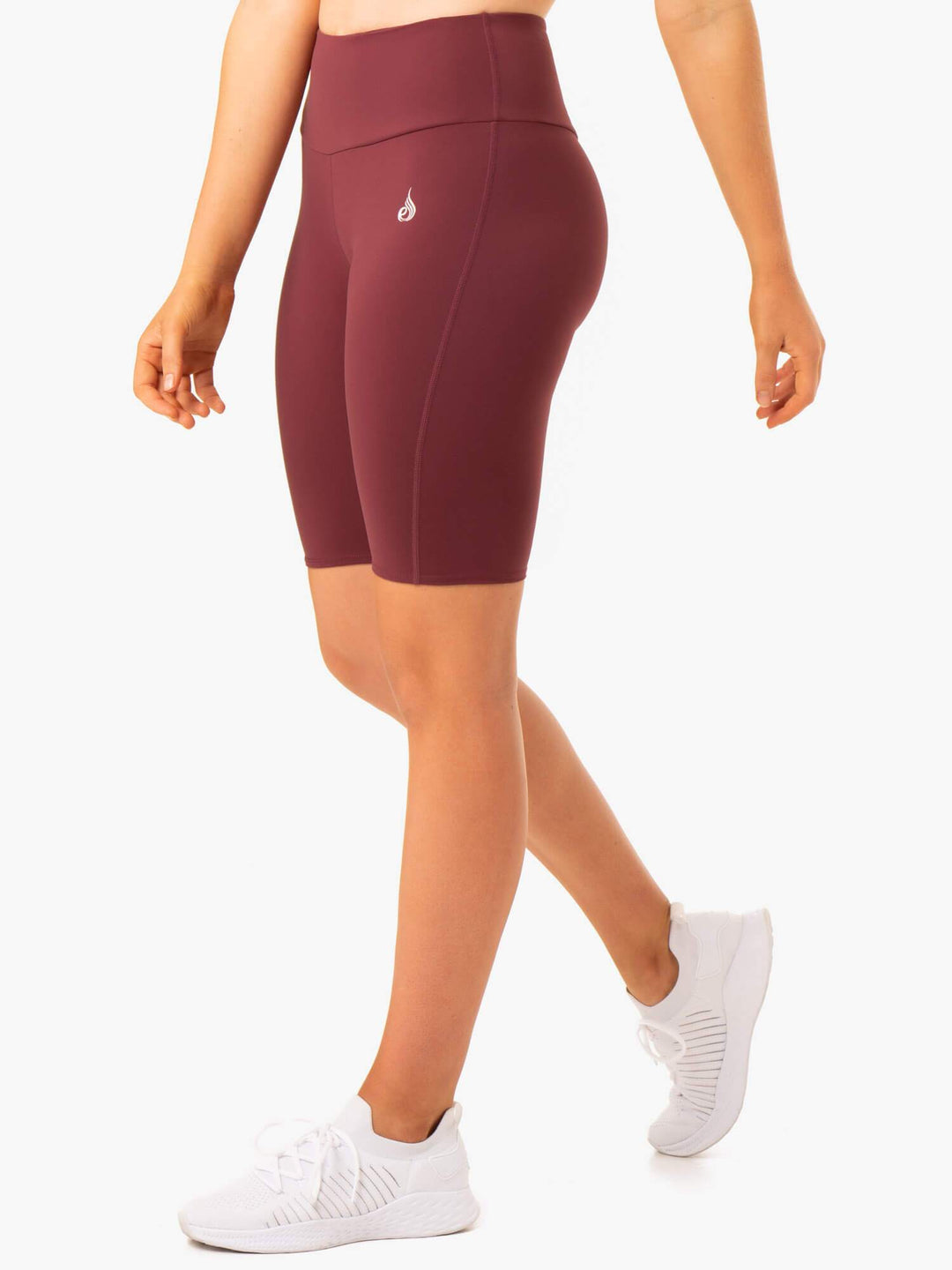 Staples Scrunch Bum Bike Shorts - Burgundy Clothing Ryderwear 