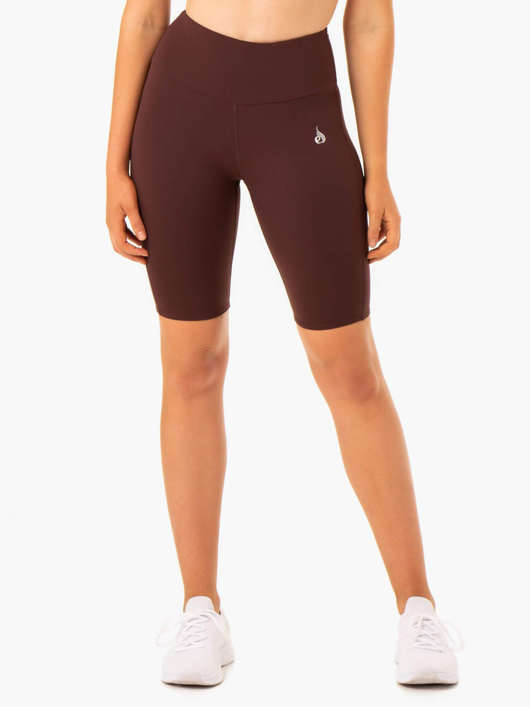 Staples Scrunch Bum Bike Shorts - Chocolate Clothing Ryderwear 