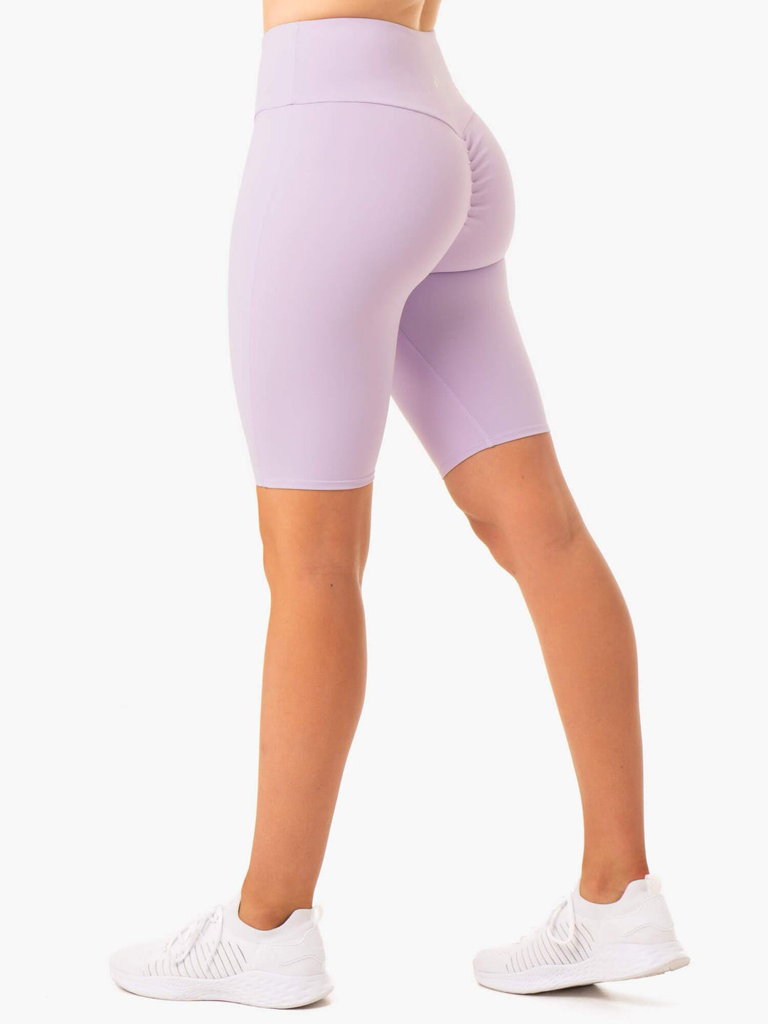 Staples Scrunch Bum Bike Shorts - Lilac Clothing Ryderwear 