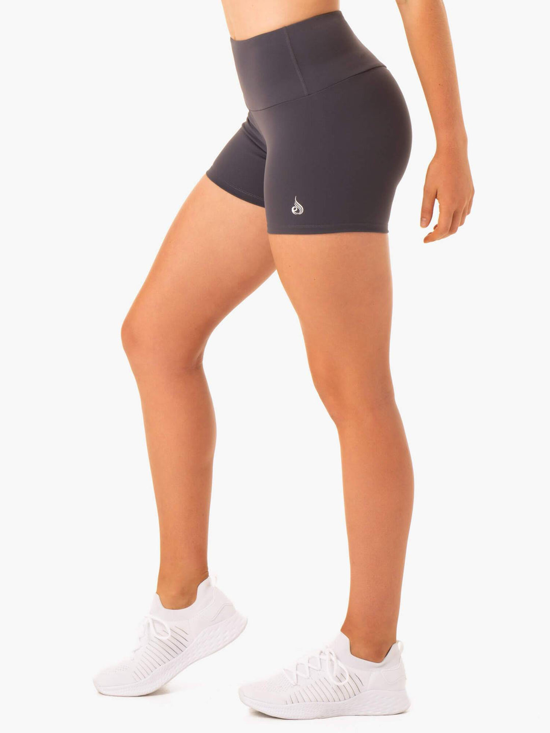 Staples Scrunch Bum Booty Shorts - Charcoal Clothing Ryderwear 