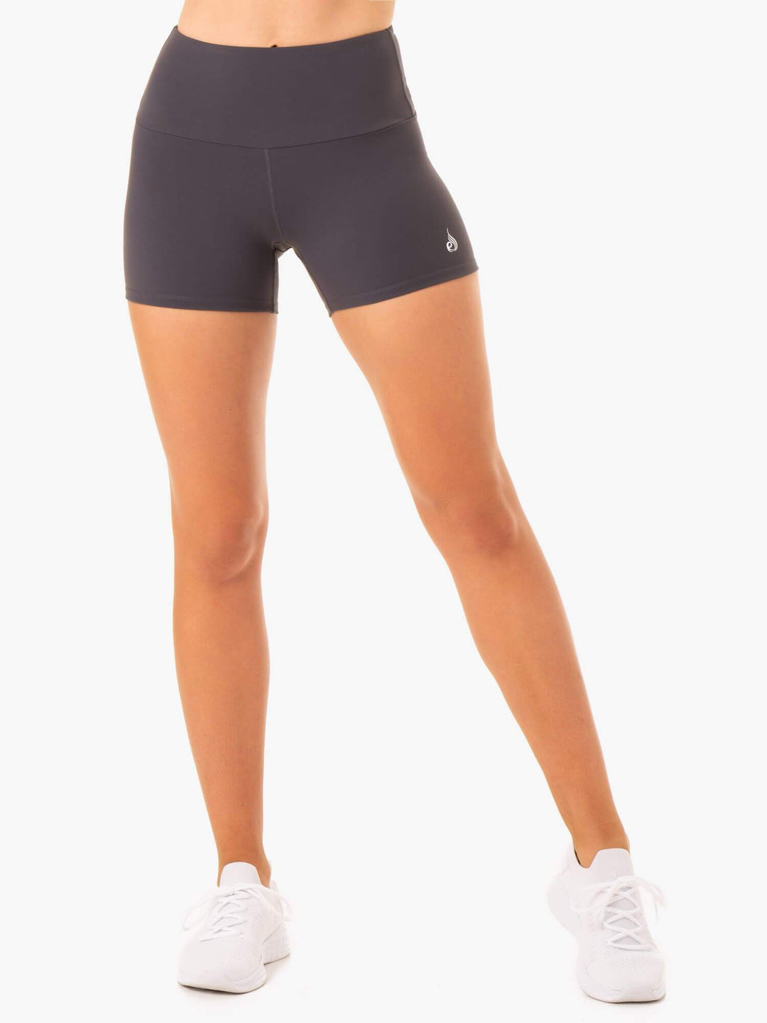 Staples Scrunch Bum Booty Shorts - Charcoal Clothing Ryderwear 