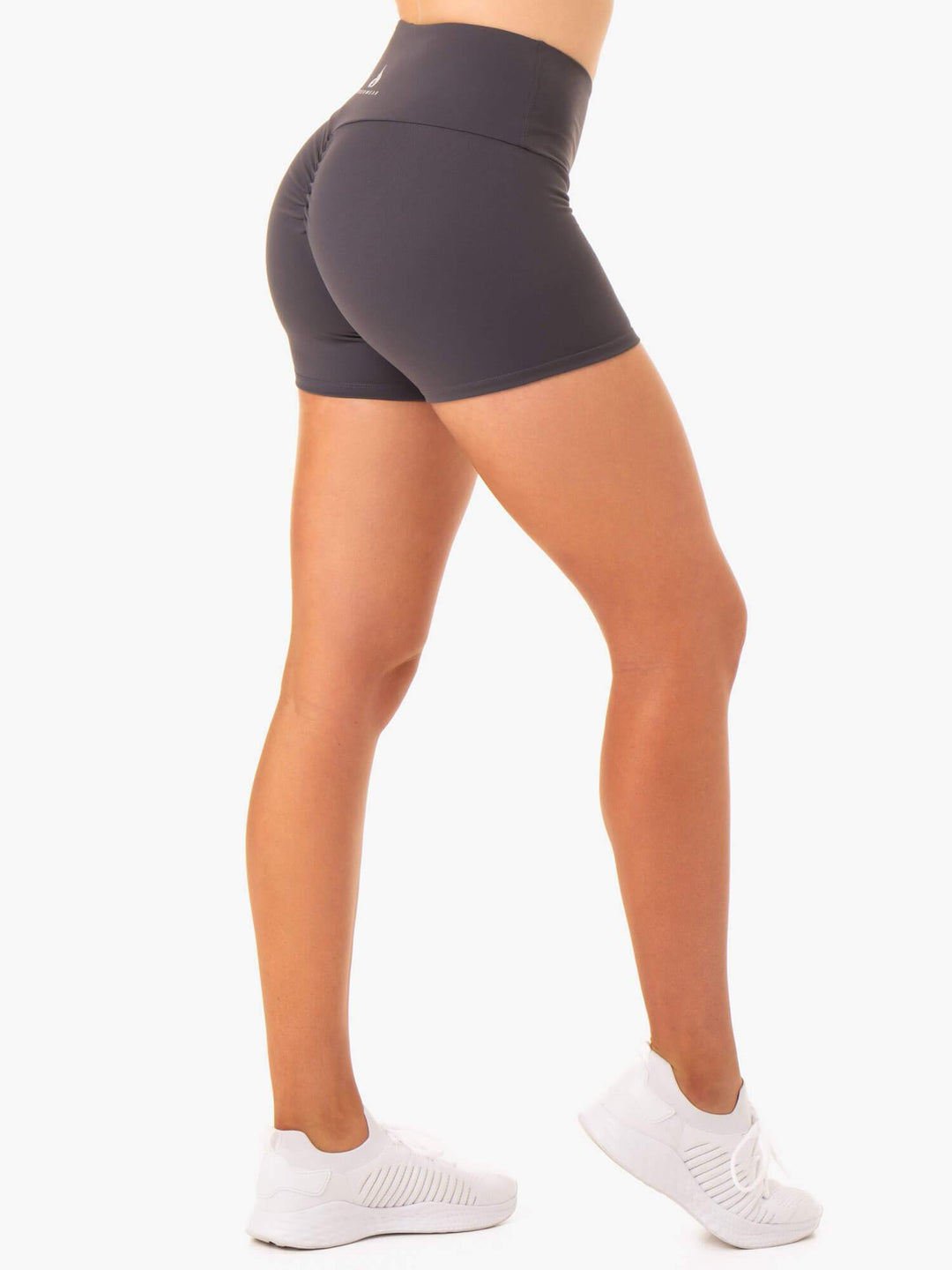 Staples Scrunch Bum Booty Shorts - Charcoal Clothing Ryderwear 