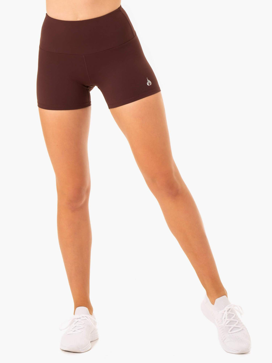 Staples Scrunch Bum Booty Shorts - Chocolate Clothing Ryderwear 