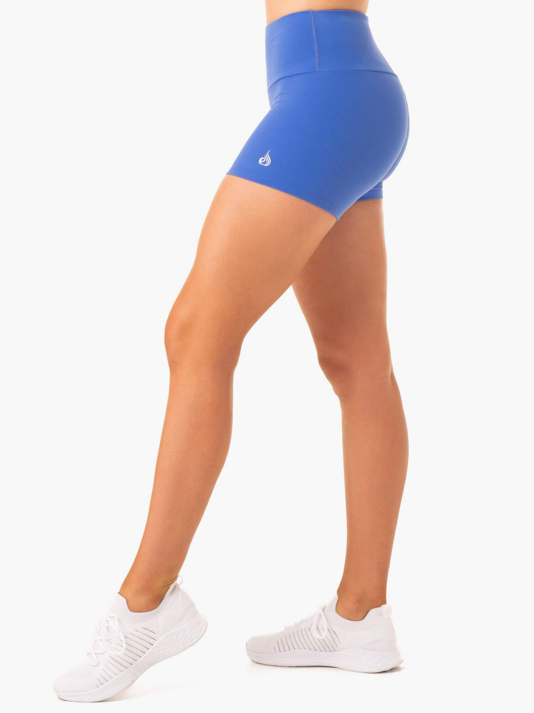 Staples Scrunch Bum Booty Shorts - Iris Blue Clothing Ryderwear 