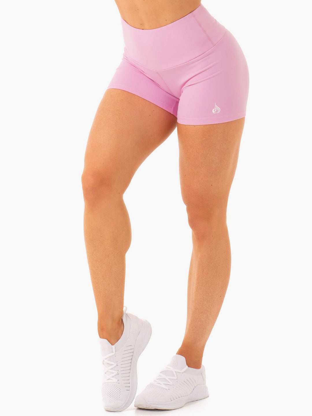 Staples Scrunch Bum Booty Shorts - Pink Clothing Ryderwear 