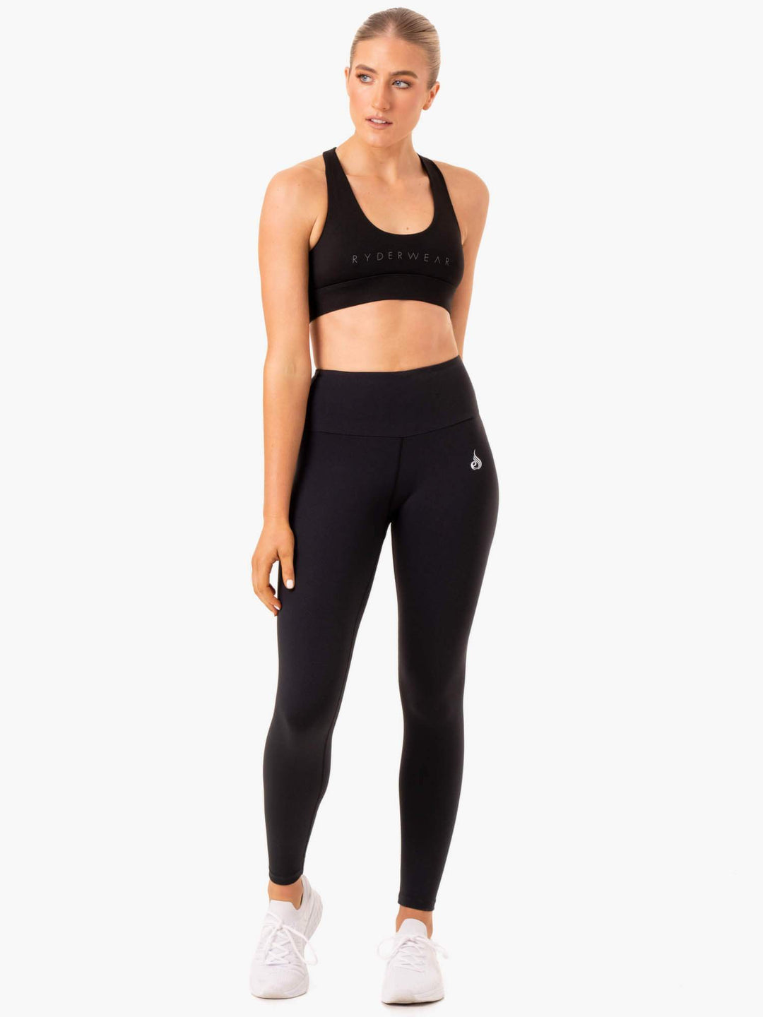 Staples Scrunch Bum Leggings - Black Clothing Ryderwear 