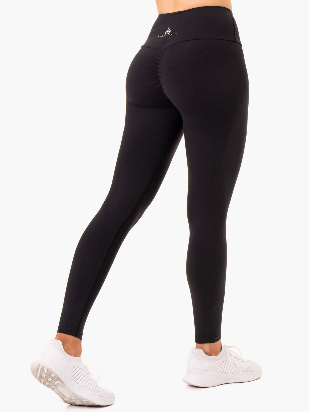 Staples Scrunch Bum Leggings - Black Clothing Ryderwear 