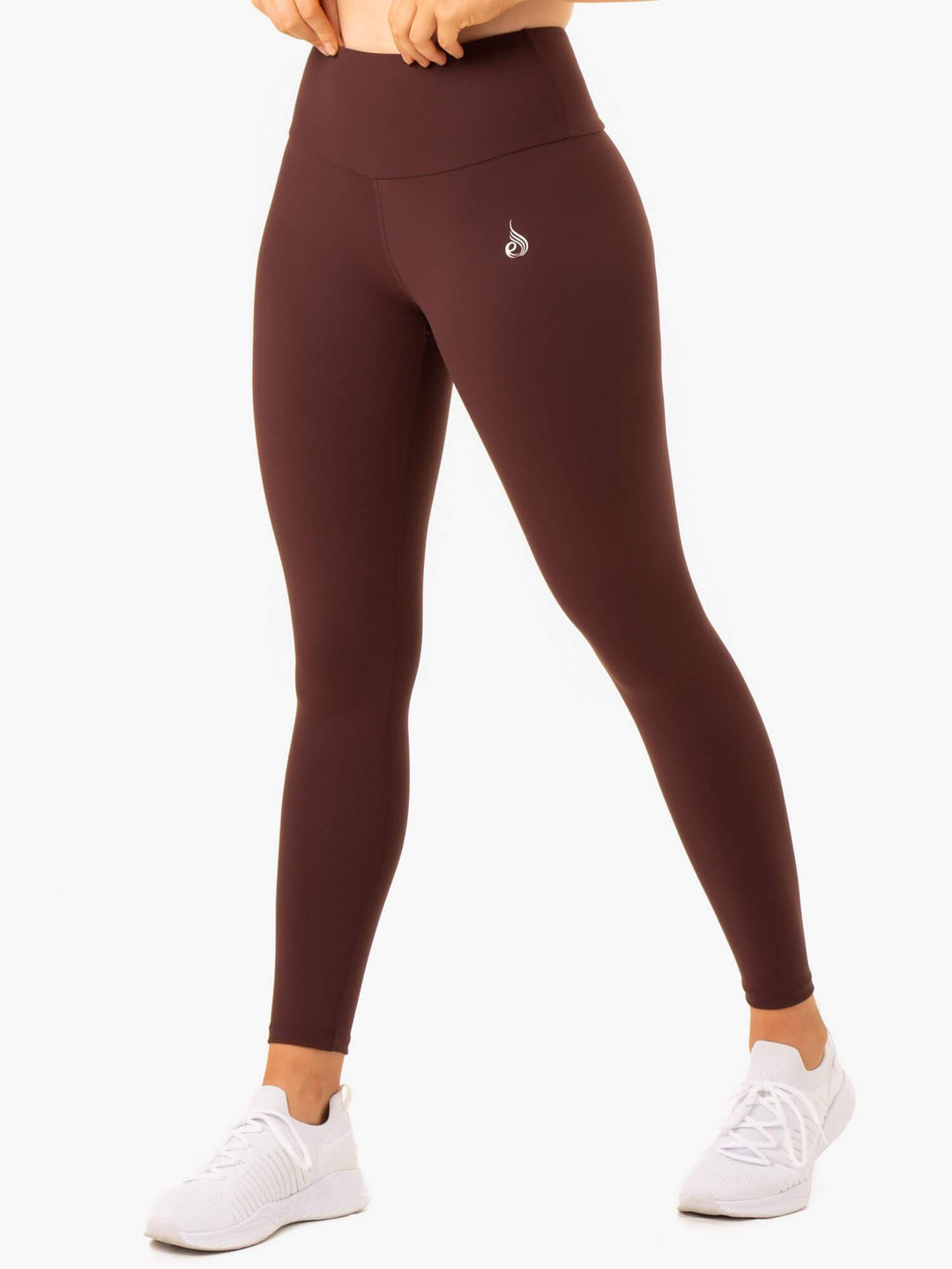 Staples Scrunch Bum Leggings - Chocolate Clothing Ryderwear 