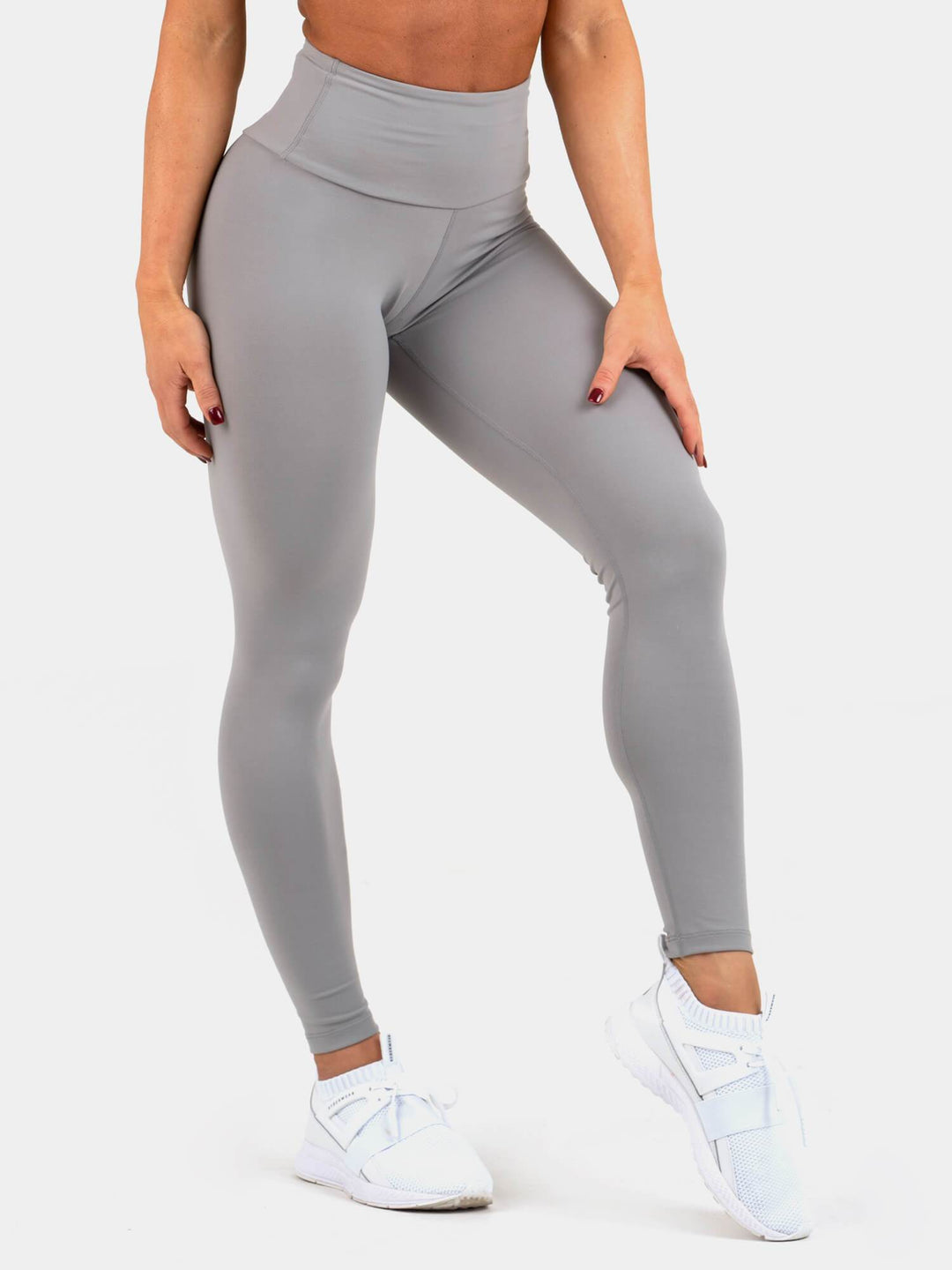 Staples Scrunch Bum Leggings - Grey Clothing Ryderwear 