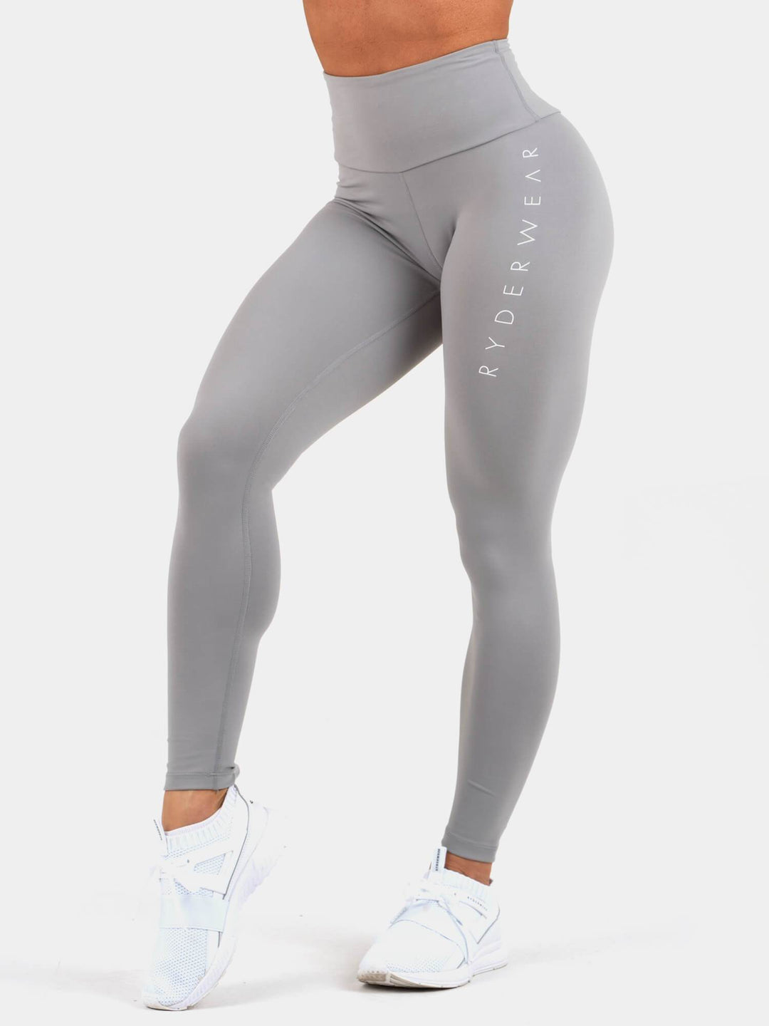 Staples Scrunch Bum Leggings - Grey Clothing Ryderwear 