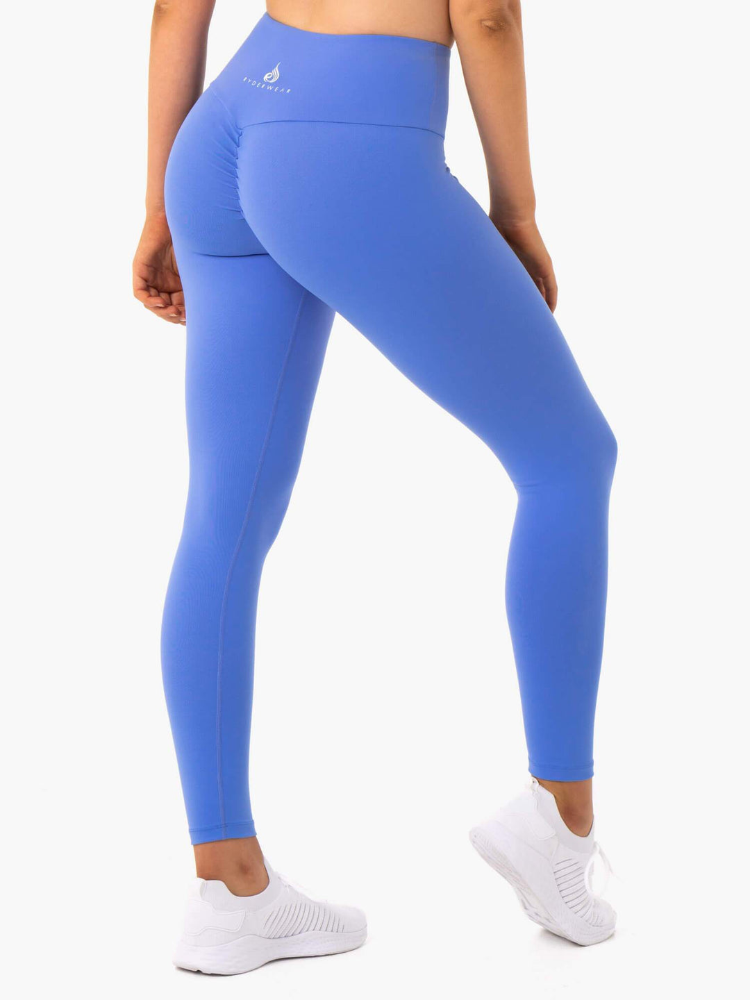 Staples Scrunch Bum Leggings - Iris Blue Clothing Ryderwear 