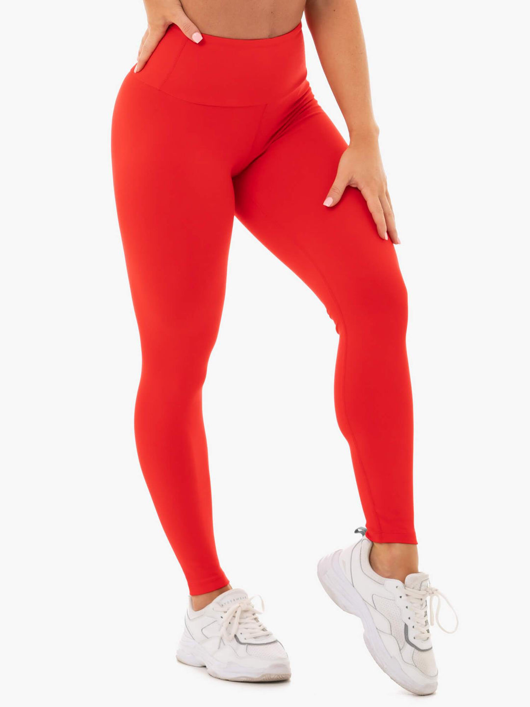 Staples Scrunch Bum Leggings - Red Clothing Ryderwear 