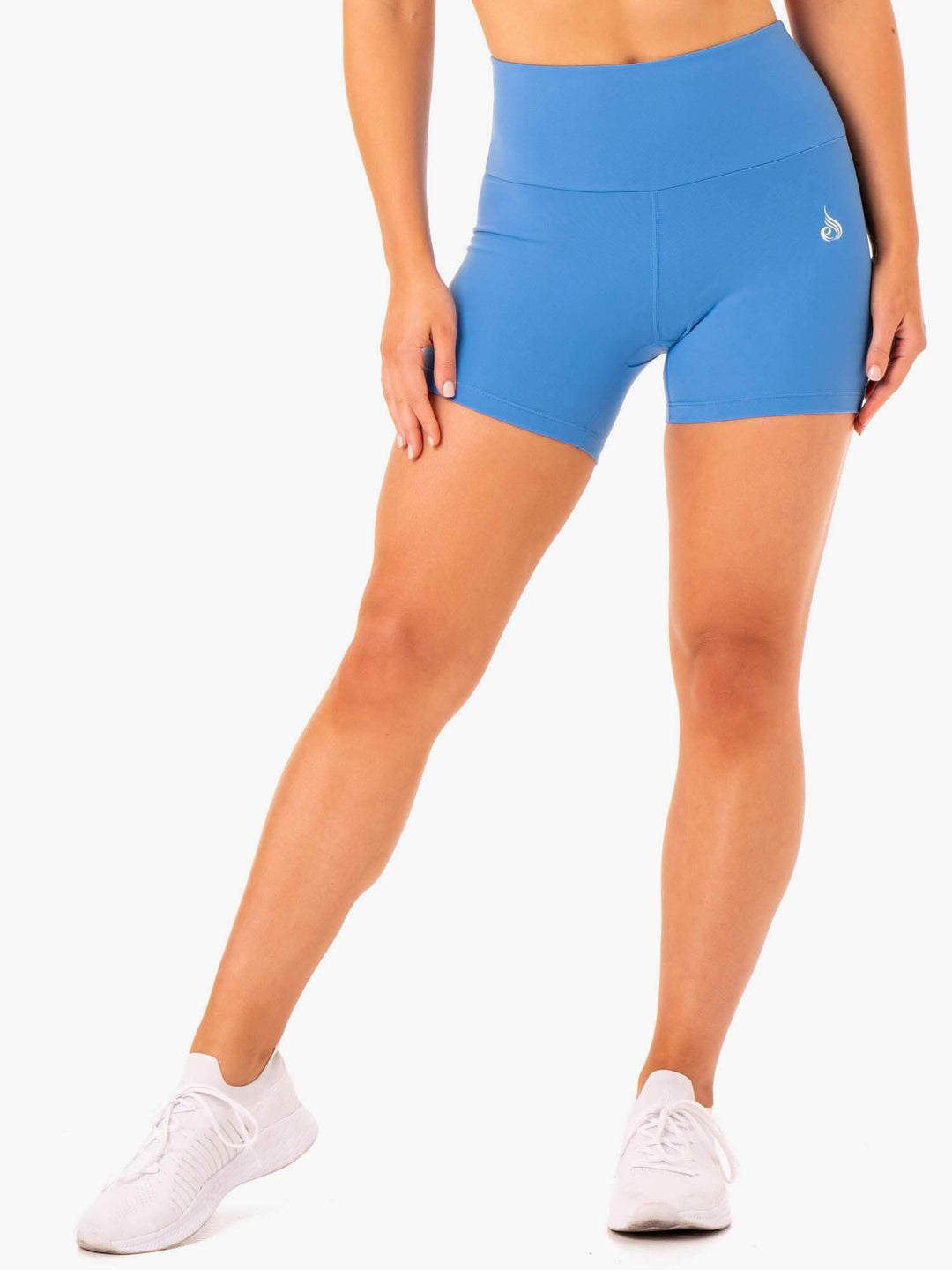 Staples Scrunch Bum Mid Length Shorts - Blue Clothing Ryderwear 