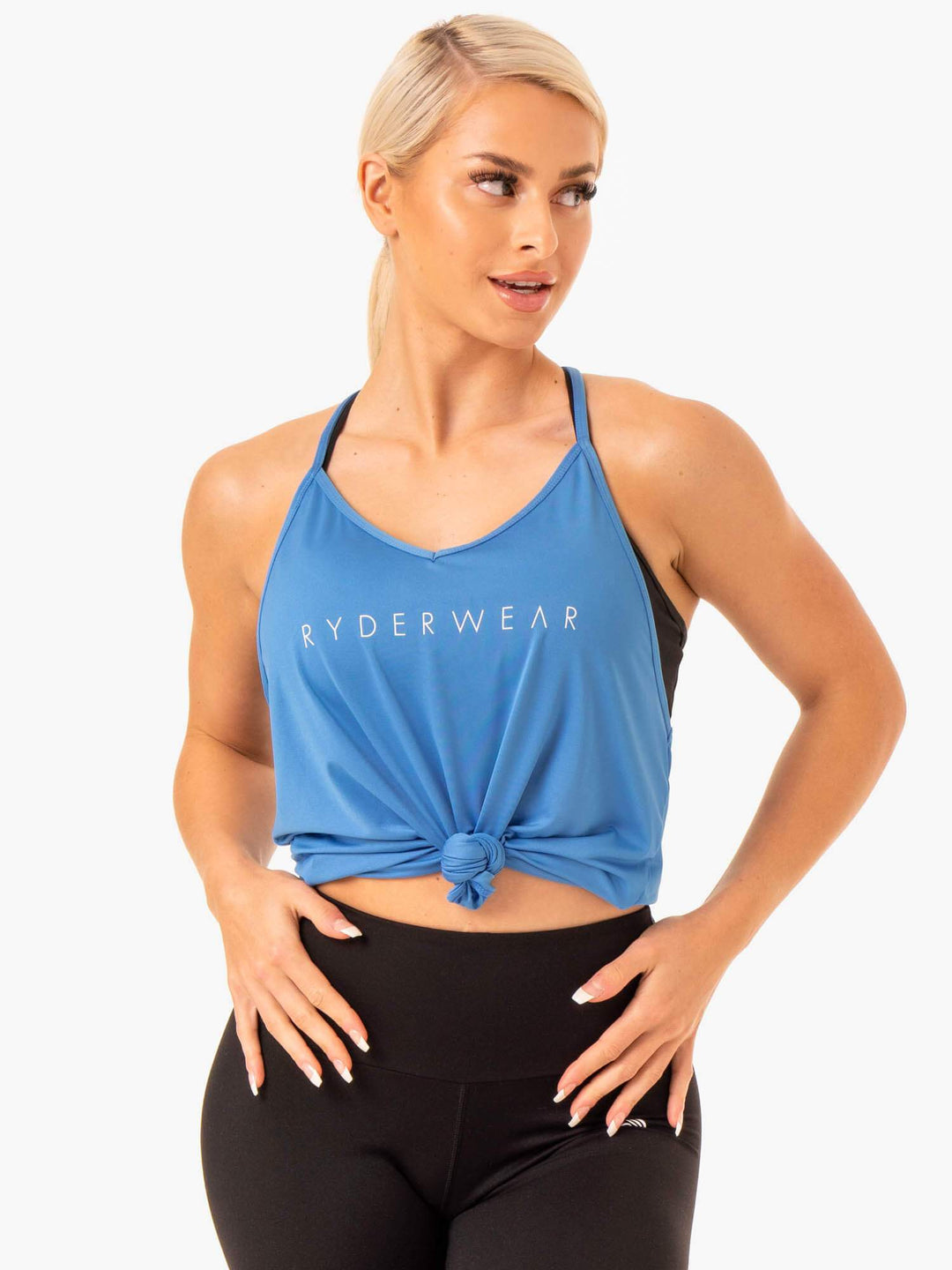 Staples Slinky T-Back - Blue Clothing Ryderwear 