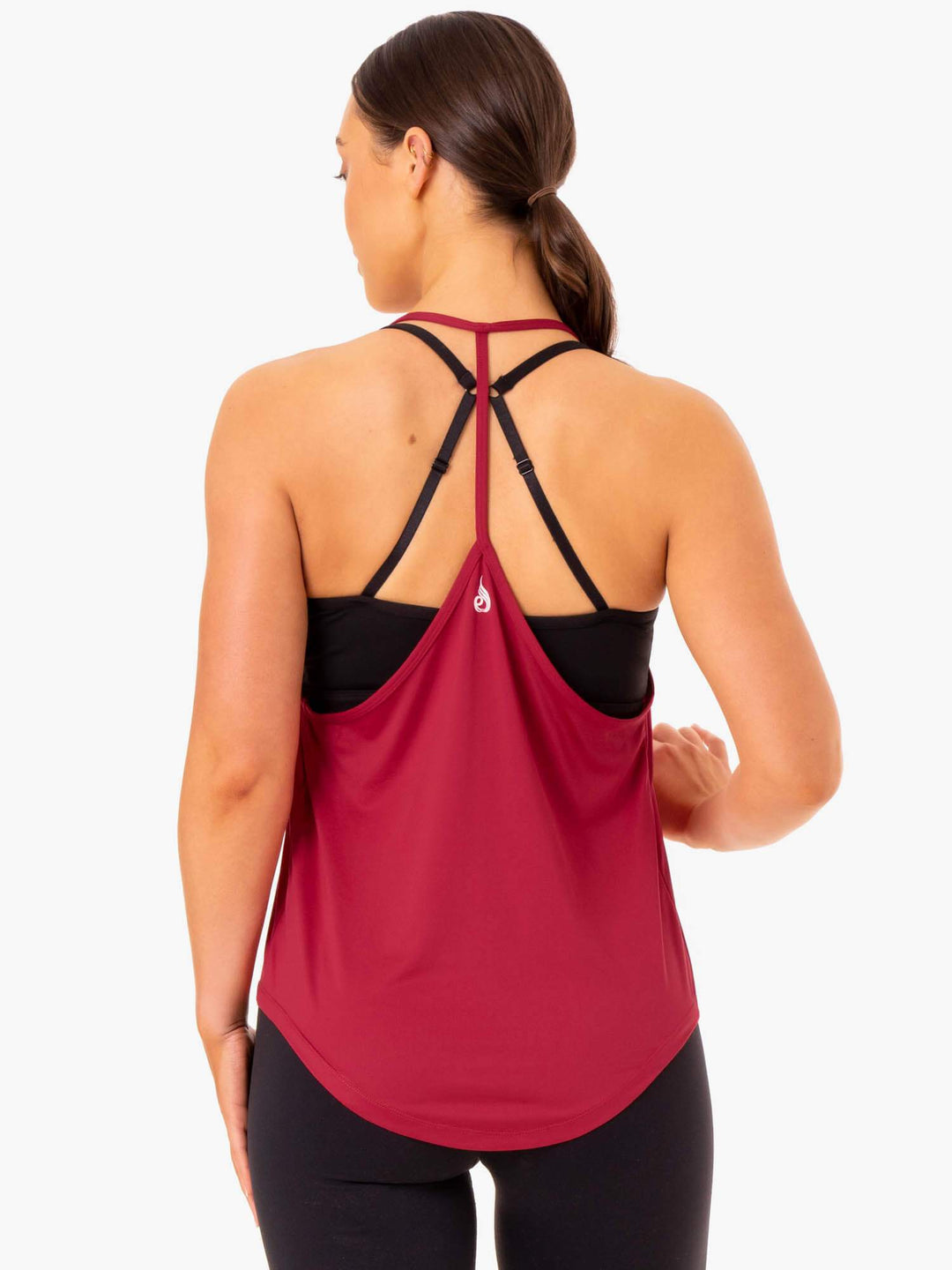 Staples Slinky T-Back - Wine Red Clothing Ryderwear 