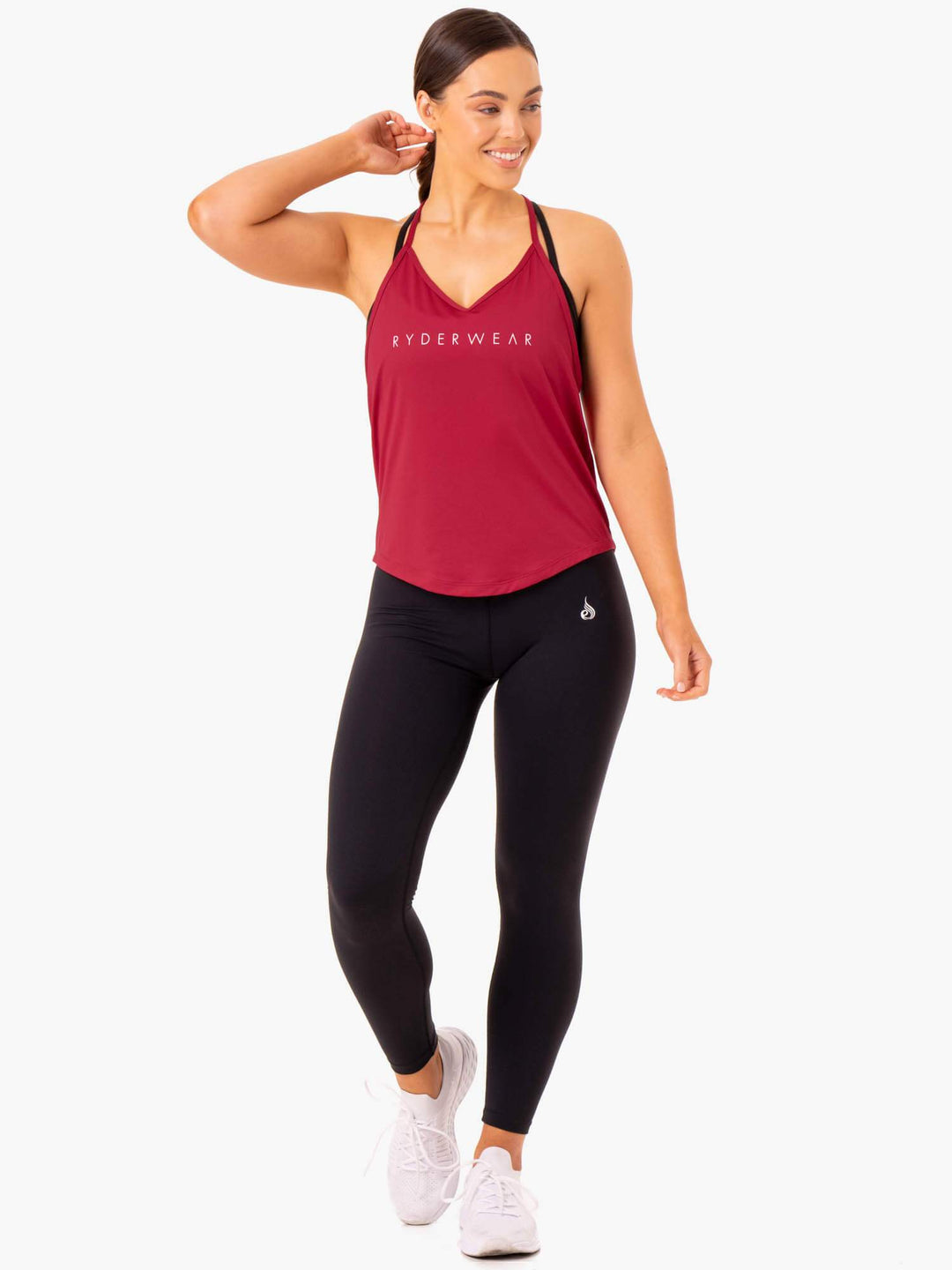 Staples Slinky T-Back - Wine Red Clothing Ryderwear 