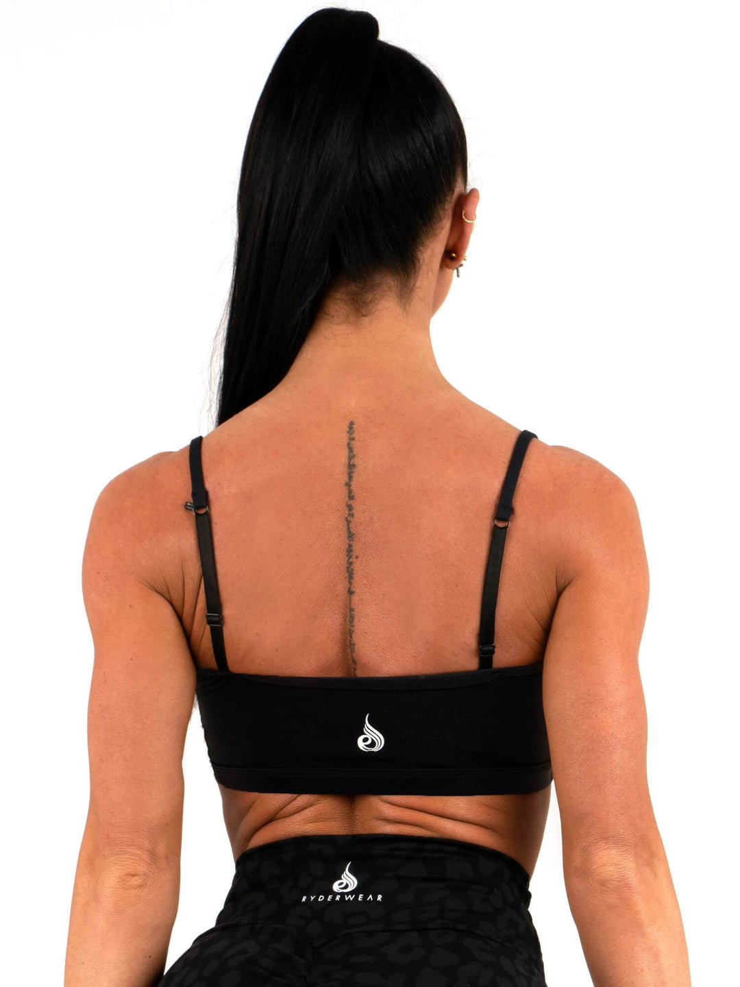 Staples Sports Bra - Black Clothing Ryderwear 