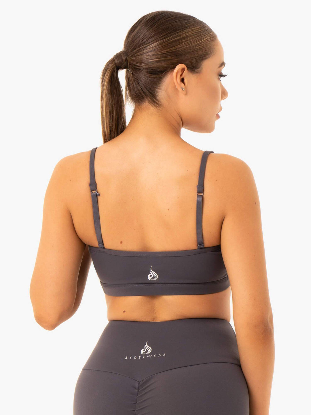 Staples Sports Bra - Charcoal Clothing Ryderwear 