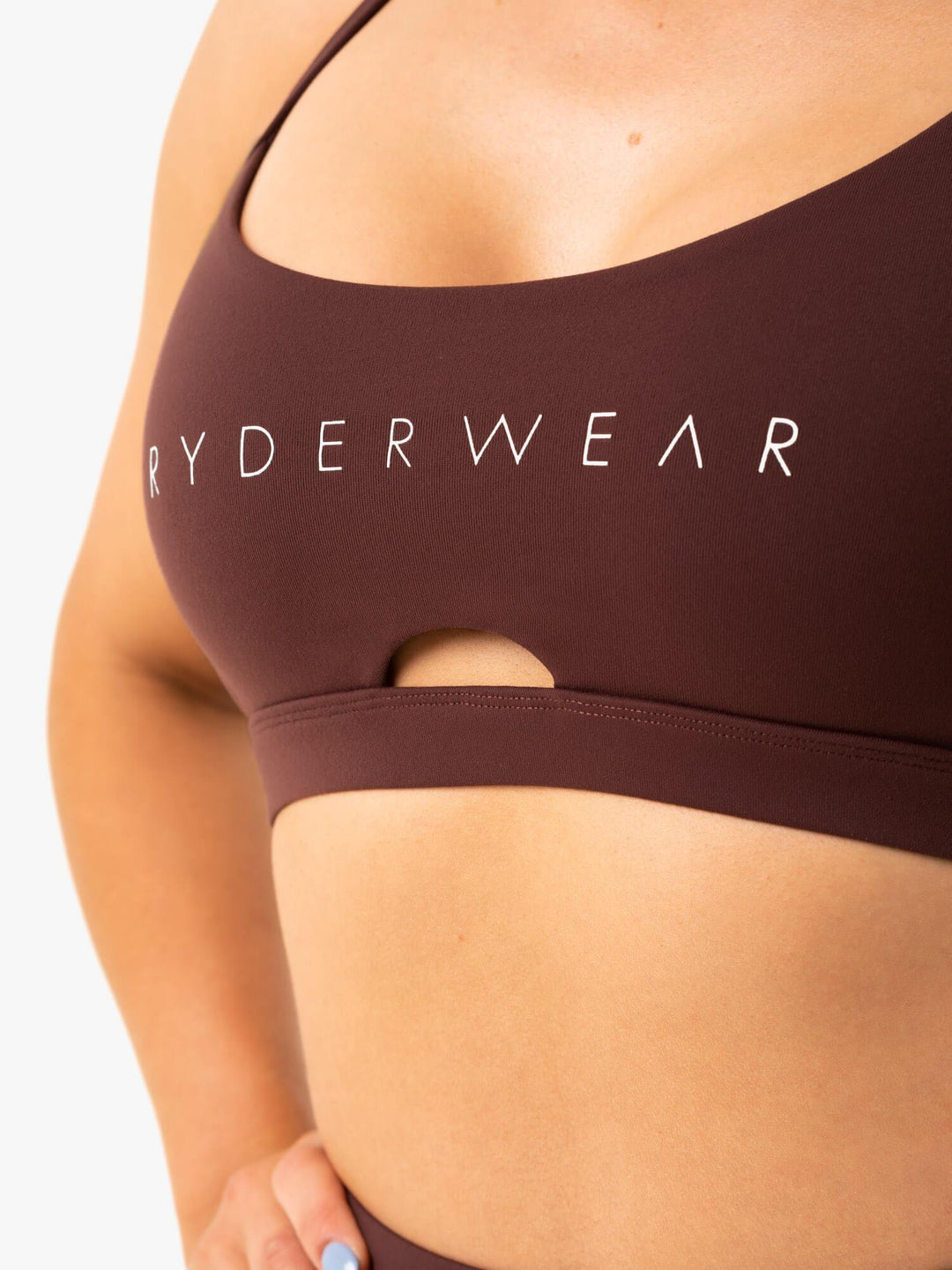 Staples Sports Bra - Chocolate Clothing Ryderwear 