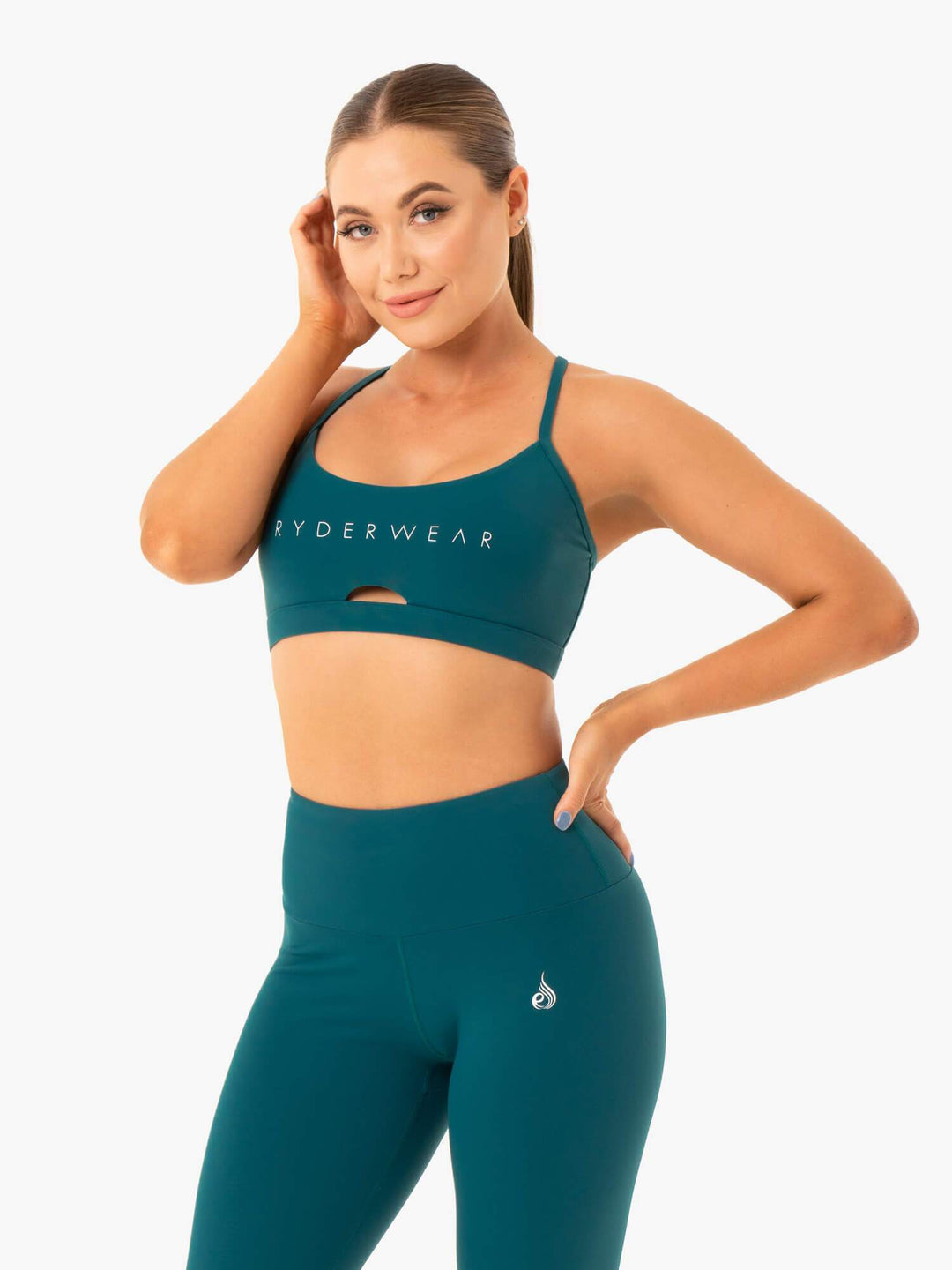 Staples Sports Bra - Emerald Clothing Ryderwear 