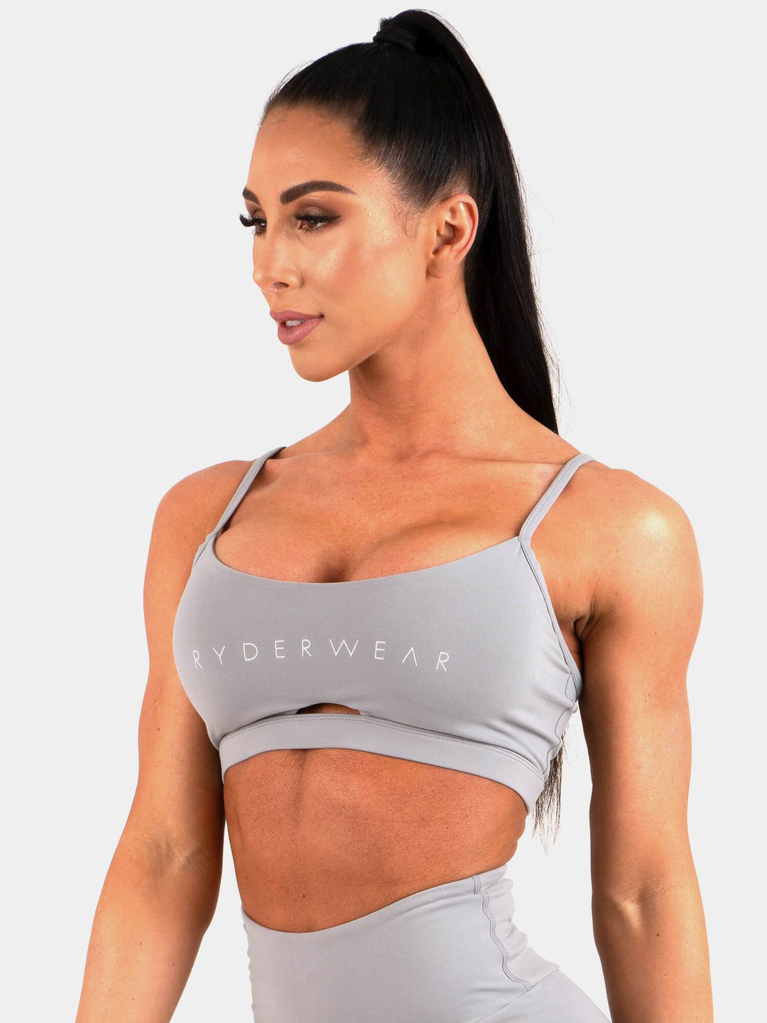 Staples Sports Bra - Grey Clothing Ryderwear 