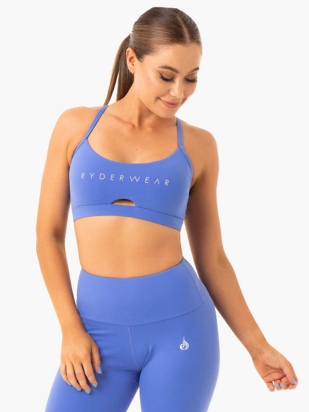 Staples Sports Bra - Iris Blue Clothing Ryderwear 