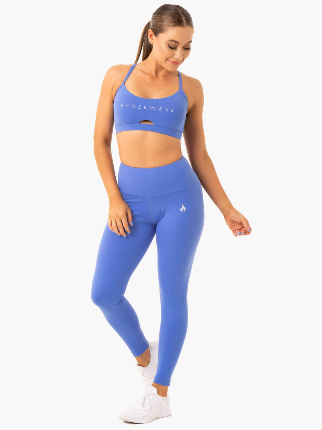 Staples Sports Bra - Iris Blue Clothing Ryderwear 