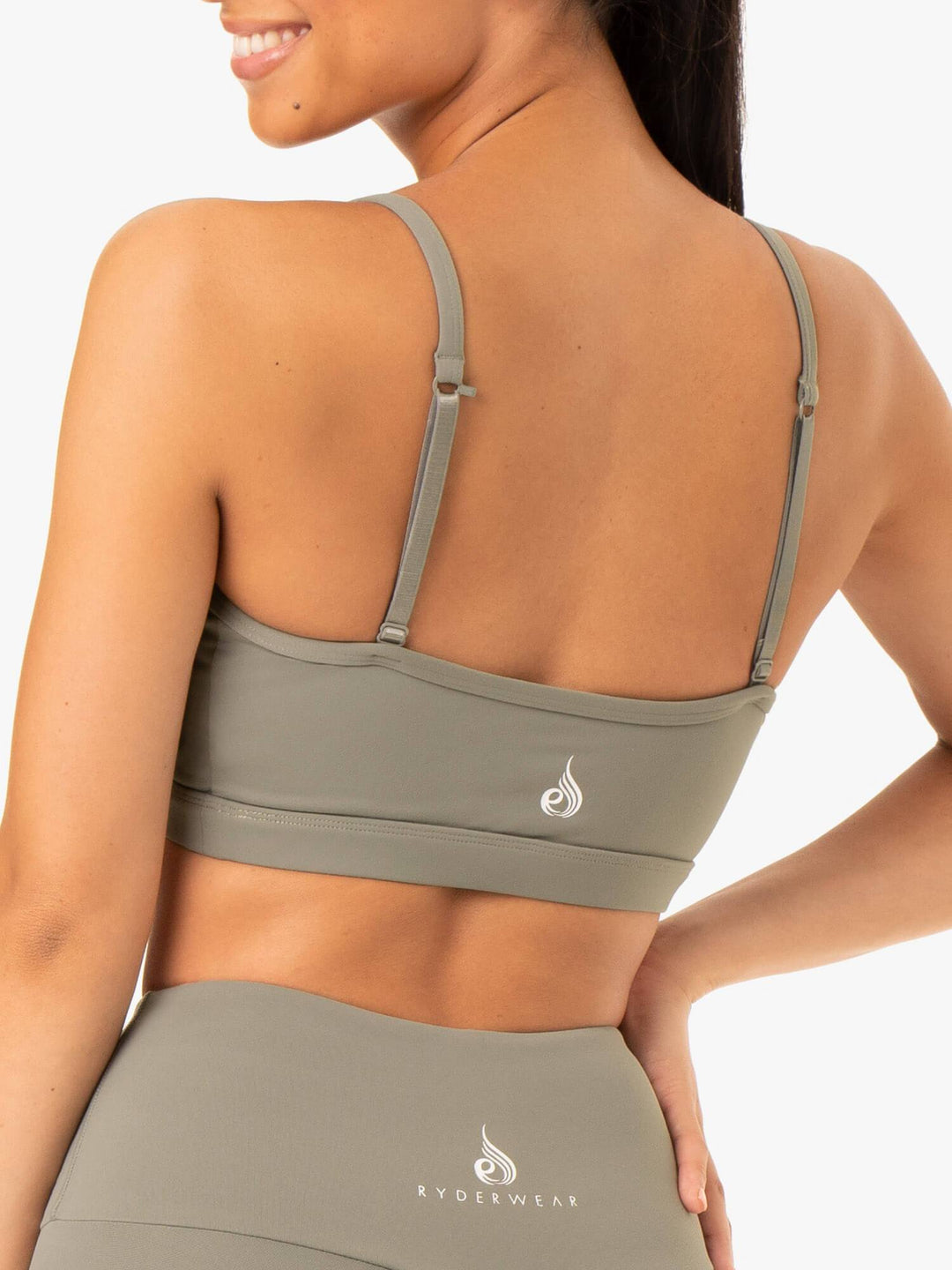 Staples Sports Bra - Khaki Clothing Ryderwear 