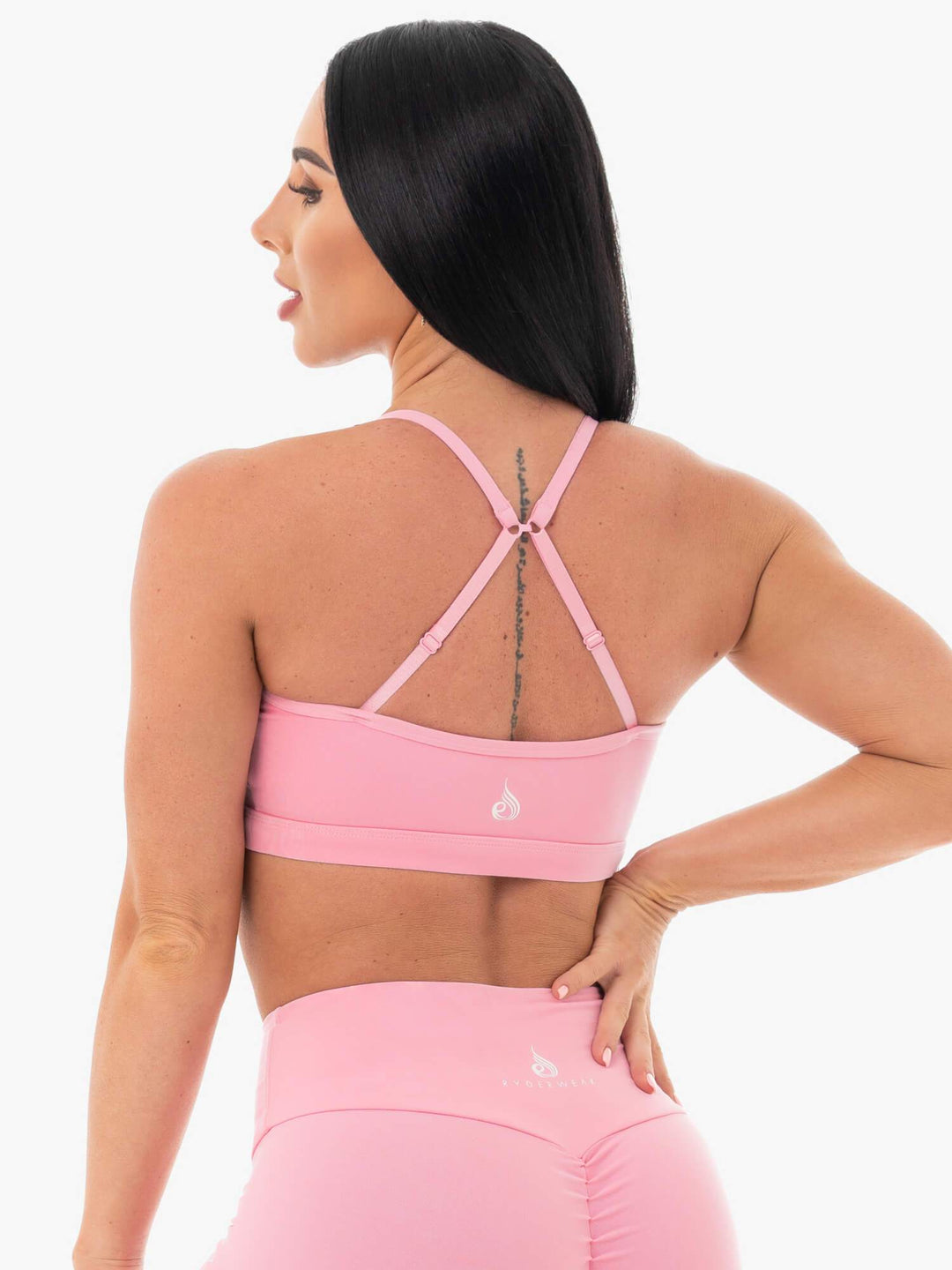 Staples Sports Bra - Pink Clothing Ryderwear 