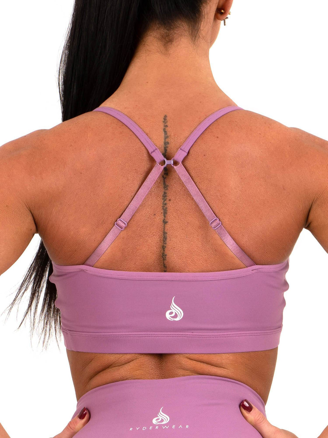 Staples Sports Bra - Purple Clothing Ryderwear 