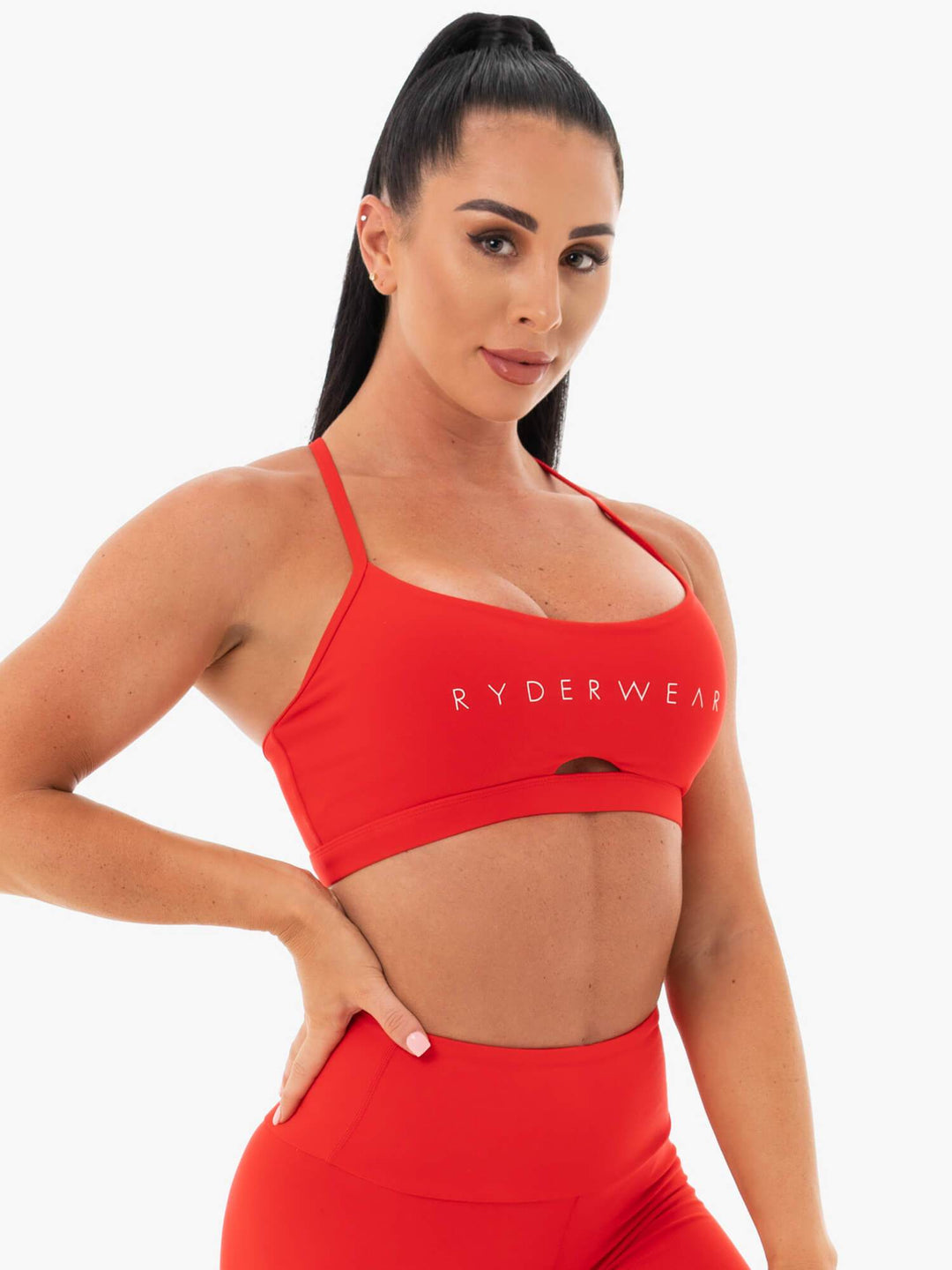 Staples Sports Bra - Red Clothing Ryderwear 