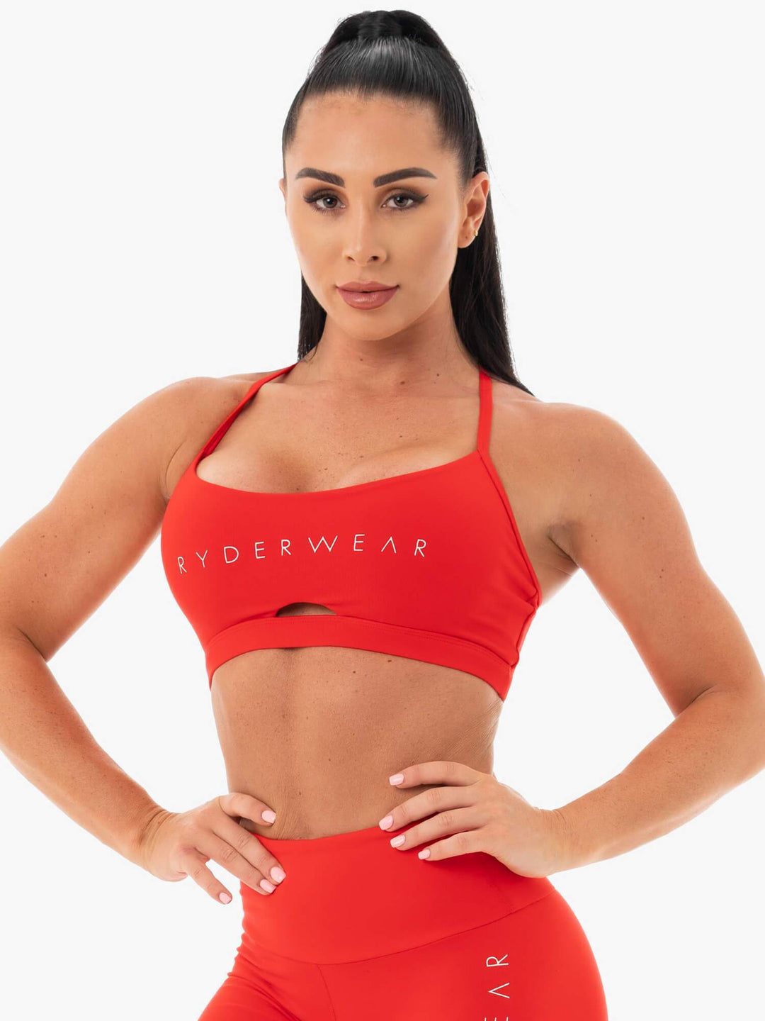 Staples Sports Bra - Red Clothing Ryderwear 